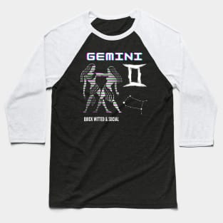 Gemini Zodiac Sign Baseball T-Shirt